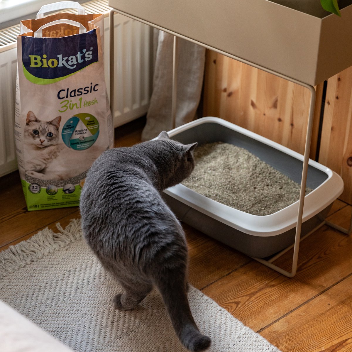 Biokat's Classic Fresh 3in1 - 18 L - Kattenbakvulling - Klontvormend - Lente geur