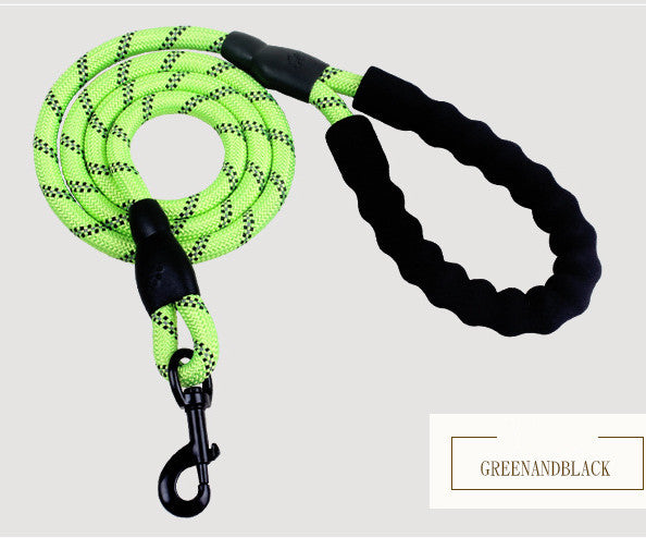 Reflecterende hondenriem van nylon, hondenriem met touw voor kleine, middelgrote en grote honden, wandeltraining, huisdierbenodigdheden