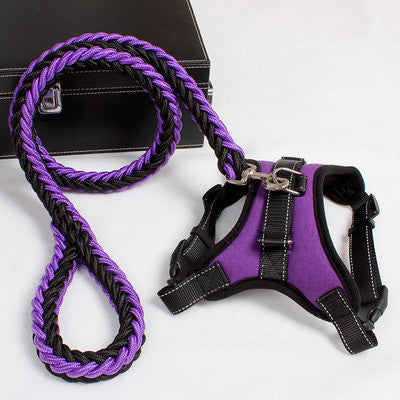 Nieuw Nylon Medium Large Hondentuigje K9 Gevoerde Extra Reflecterende Halsband Puppy Lijn Huisdierenvest Hondenvest Husky Hondenbenodigdheden