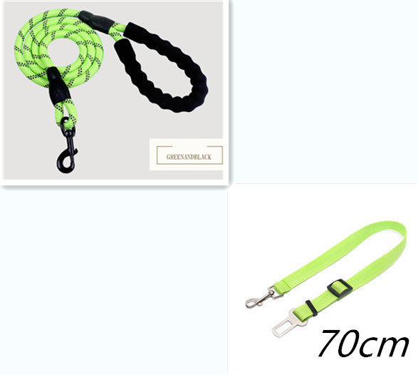Reflecterende hondenriem van nylon, hondenriem met touw voor kleine, middelgrote en grote honden, wandeltraining, huisdierbenodigdheden