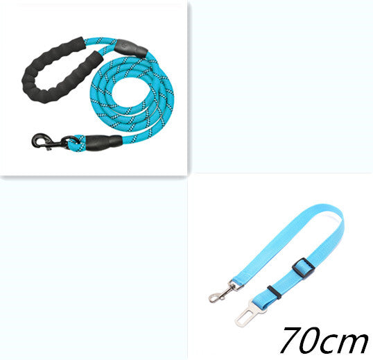 Reflecterende hondenriem van nylon, hondenriem met touw voor kleine, middelgrote en grote honden, wandeltraining, huisdierbenodigdheden