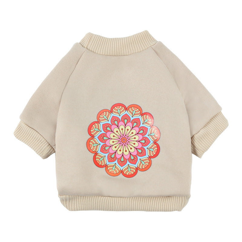 Tweebenige hoodie van polyester voor honden