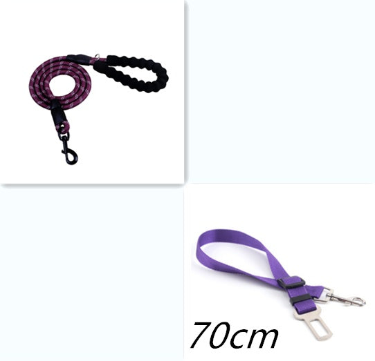 Reflecterende hondenriem van nylon, hondenriem met touw voor kleine, middelgrote en grote honden, wandeltraining, huisdierbenodigdheden