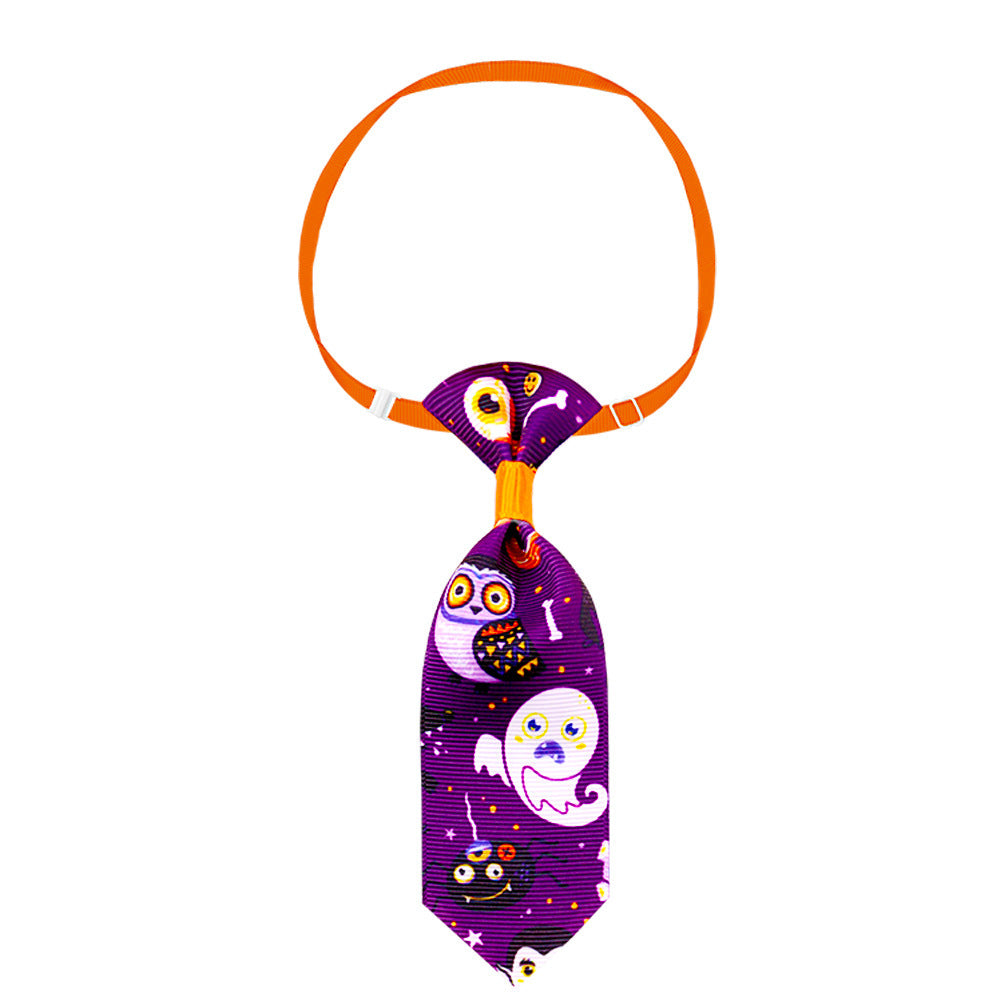 De nieuwe Wonderland Pet Halloween-serie met Halloween-schedel en stropdas