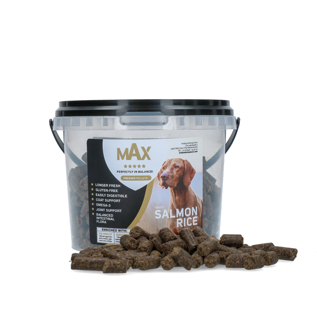 Max Adult Geperste Brokken Zalm & Rijst 400 gr