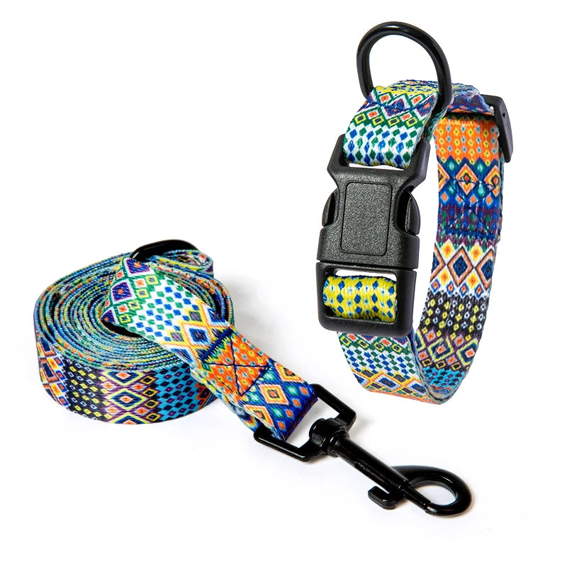 Set van halsband en riem voor huisdieren