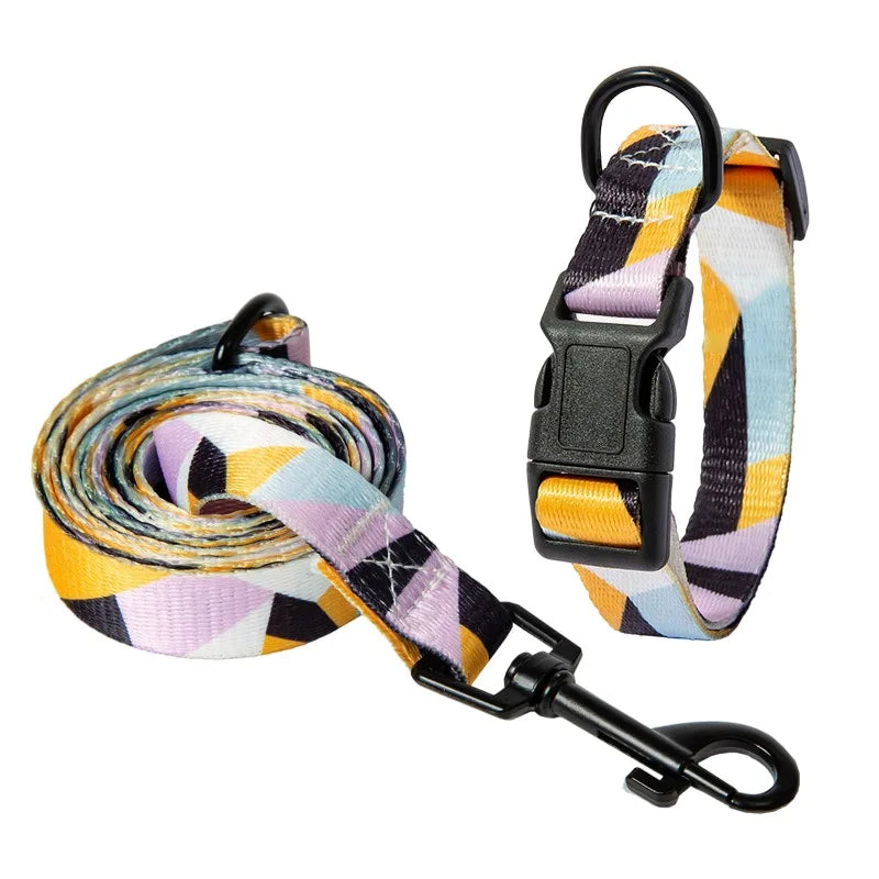 Set van halsband en riem voor huisdieren