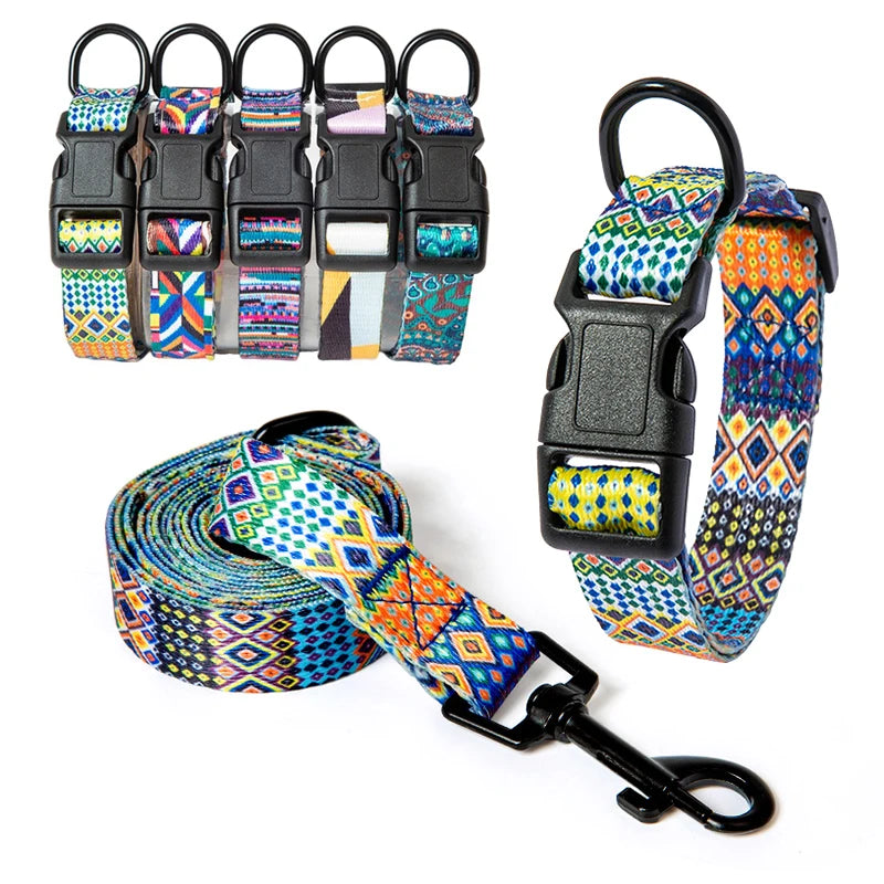 Set van halsband en riem voor huisdieren