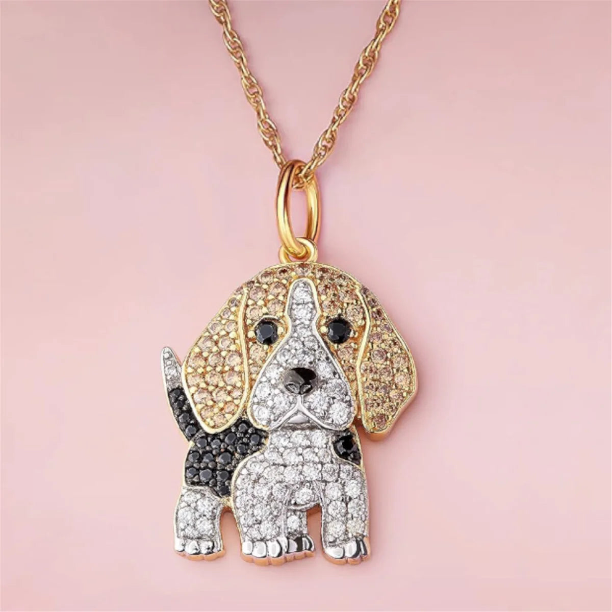 Beagle hanger ketting - elegant puppy sieraden cadeau
