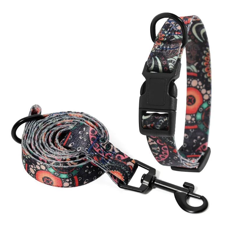 Set van halsband en riem voor huisdieren