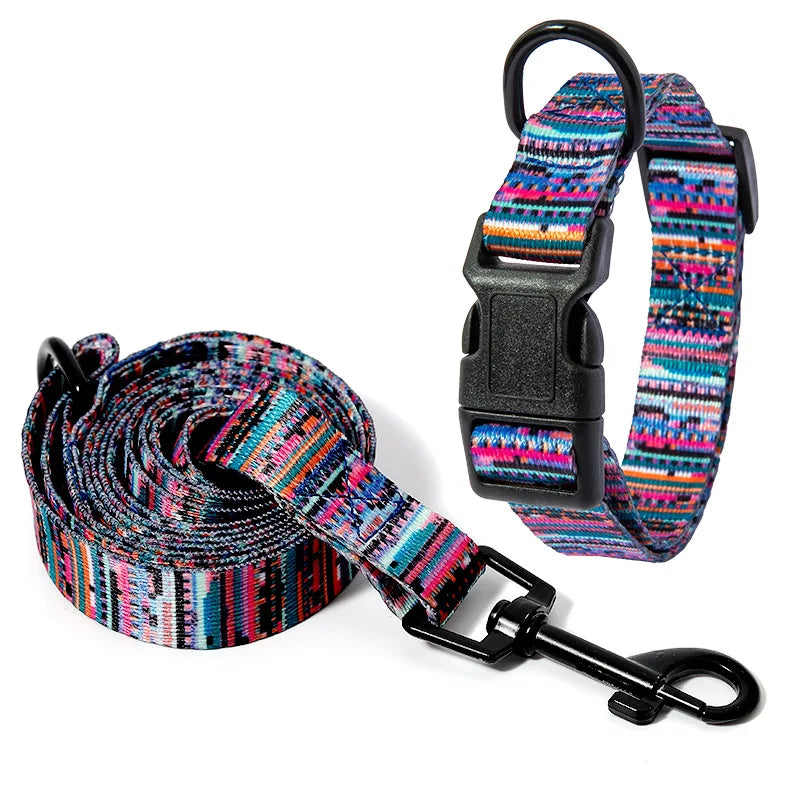 Set van halsband en riem voor huisdieren