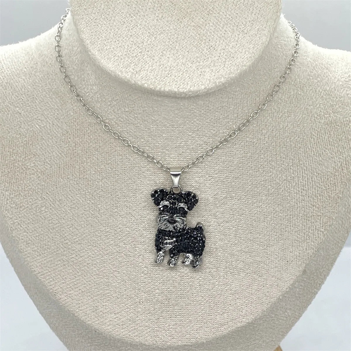 Schnauzer Hondenhanger Ketting - Elegant Puppy Sieraden Cadeau
