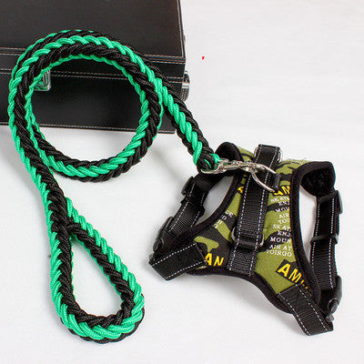 Nieuw Nylon Medium Large Hondentuigje K9 Gevoerde Extra Reflecterende Halsband Puppy Lijn Huisdierenvest Hondenvest Husky Hondenbenodigdheden