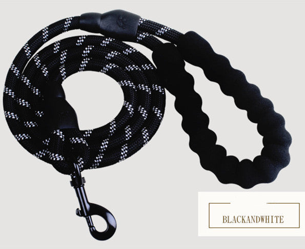 Reflecterende hondenriem van nylon, hondenriem met touw voor kleine, middelgrote en grote honden, wandeltraining, huisdierbenodigdheden