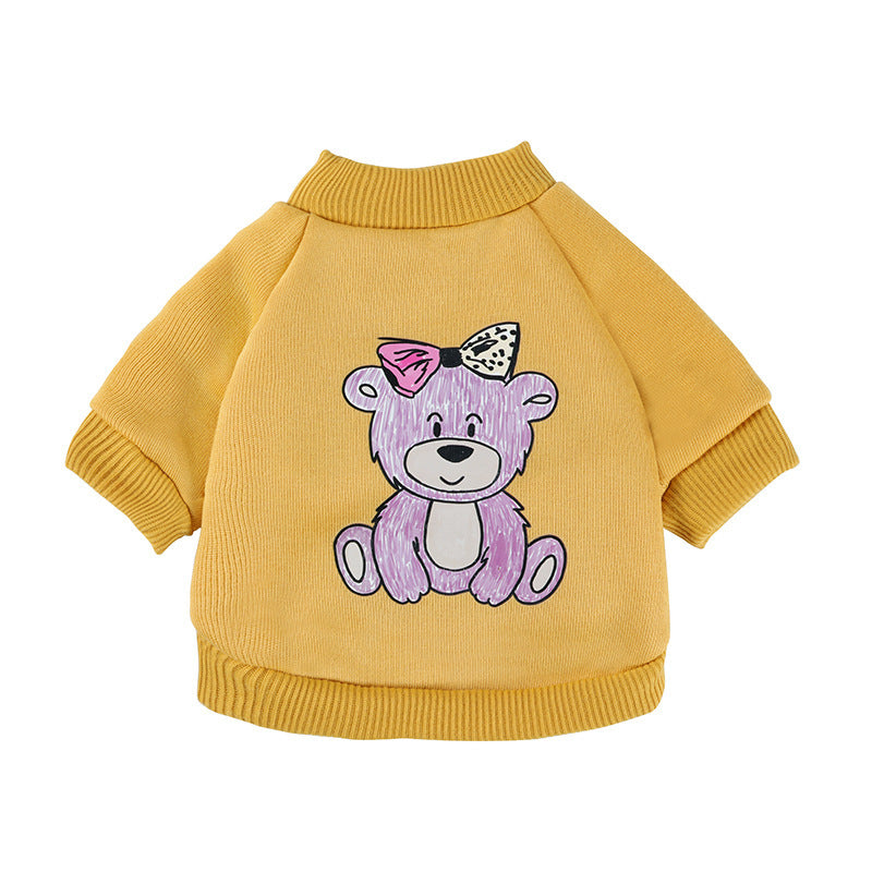 Tweebenige hoodie van polyester voor honden
