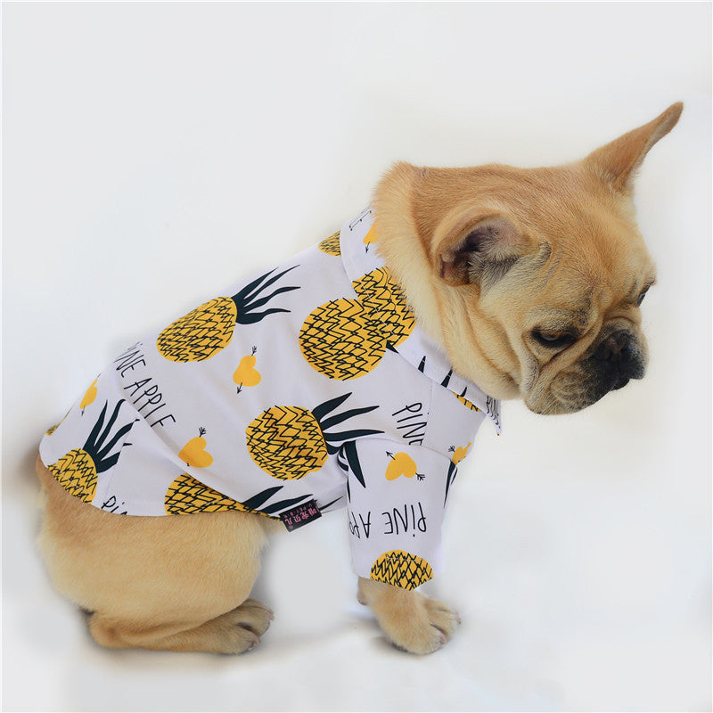 Lente en zomer dunne huisdier shirt bedrukking
