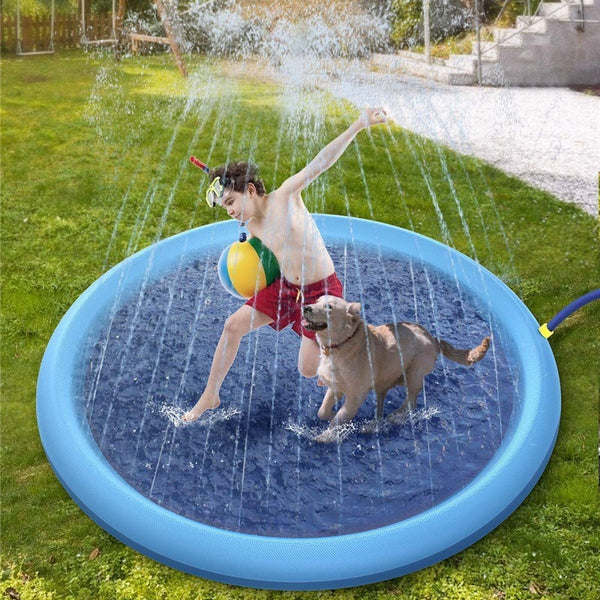 Non-Slip Splash Pad For Kids And Pets Pool Summer Outdoor Water Backyard Fountain