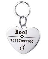 Gepersonaliseerde honden-ID-tag van roestvrij staal voor huisdieren