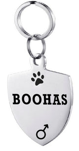 Gepersonaliseerde honden-ID-tag van roestvrij staal voor huisdieren