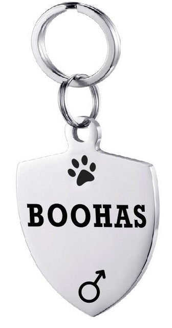 Gepersonaliseerde honden-ID-tag van roestvrij staal voor huisdieren