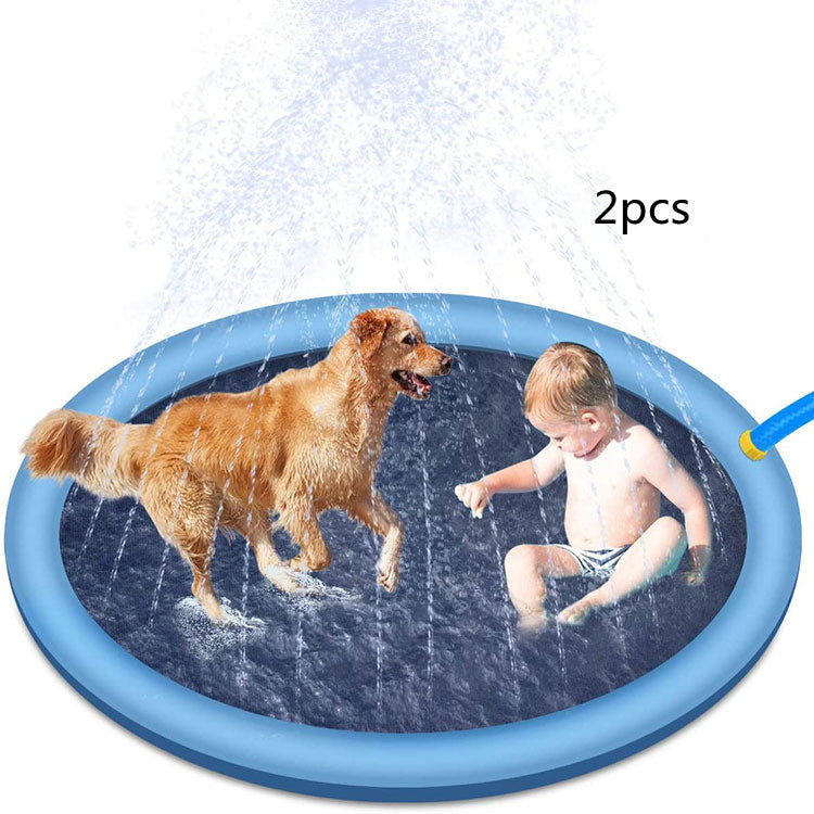Non-Slip Splash Pad For Kids And Pets Pool Summer Outdoor Water Backyard Fountain
