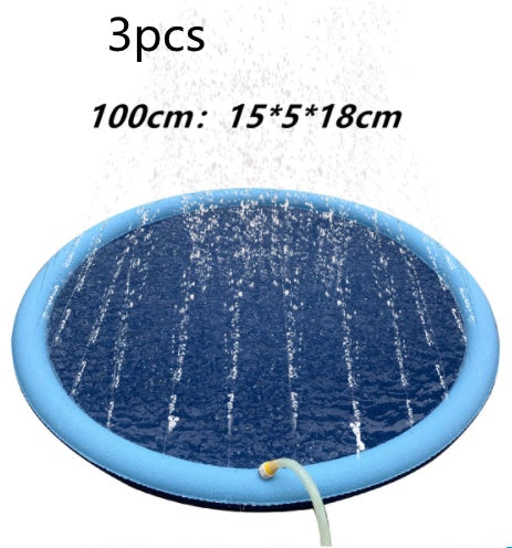 Non-Slip Splash Pad For Kids And Pets Pool Summer Outdoor Water Backyard Fountain