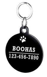 Gepersonaliseerde honden-ID-tag van roestvrij staal voor huisdieren