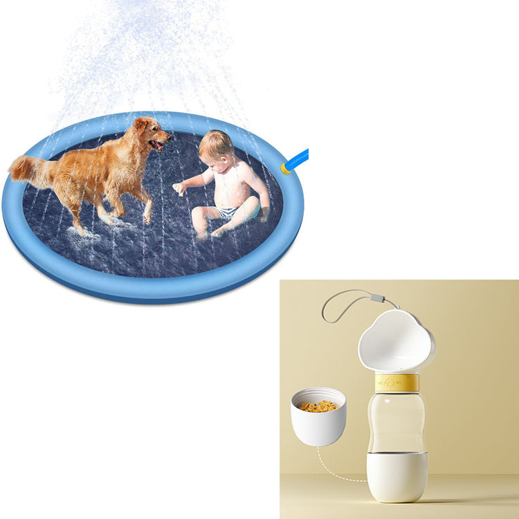 Non-Slip Splash Pad For Kids And Pets Pool Summer Outdoor Water Backyard Fountain