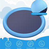 Non-Slip Splash Pad For Kids And Pets Pool Summer Outdoor Water Backyard Fountain