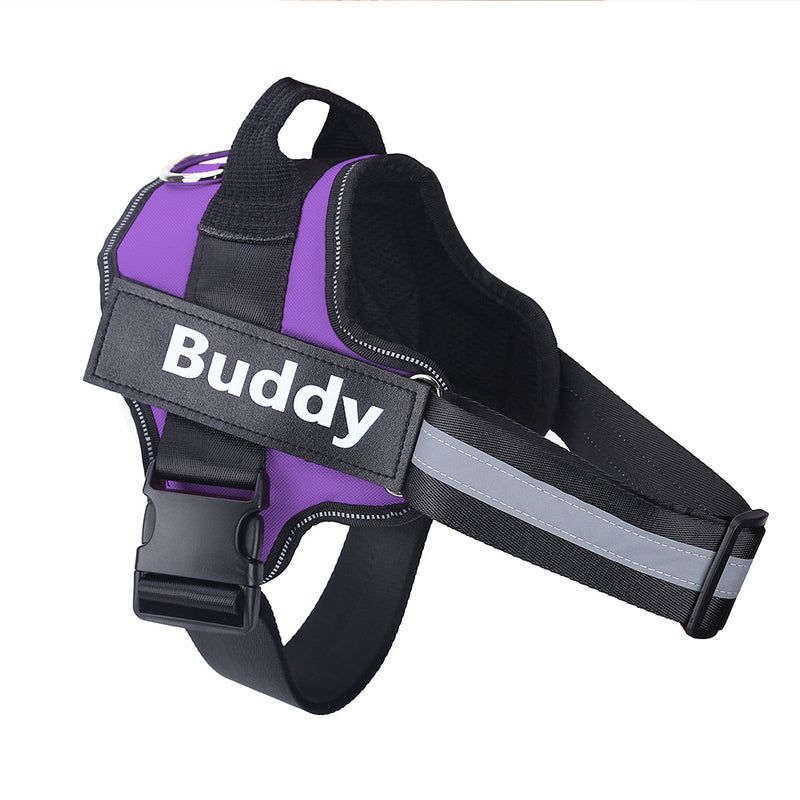 Personalized Dog Harness Reflective Breathable Adjustable