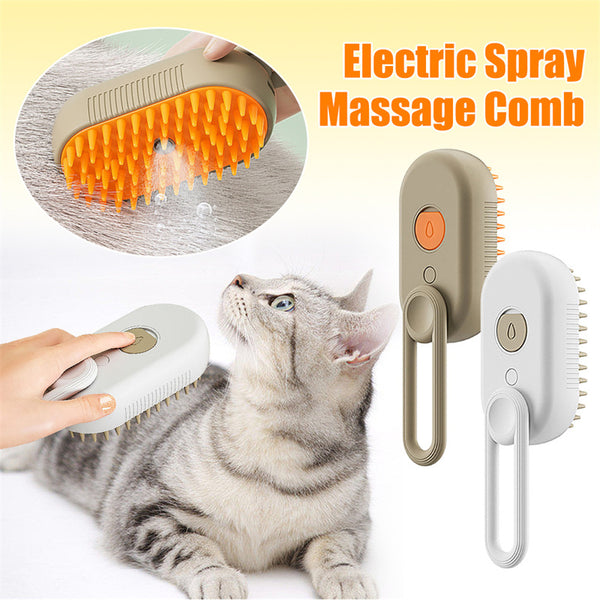 Steam Brush for Dog/Cat 3 In 1