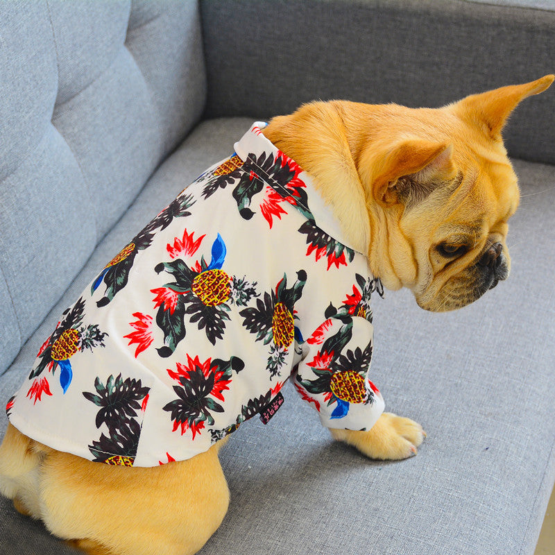 Lente en zomer dunne huisdier shirt bedrukking