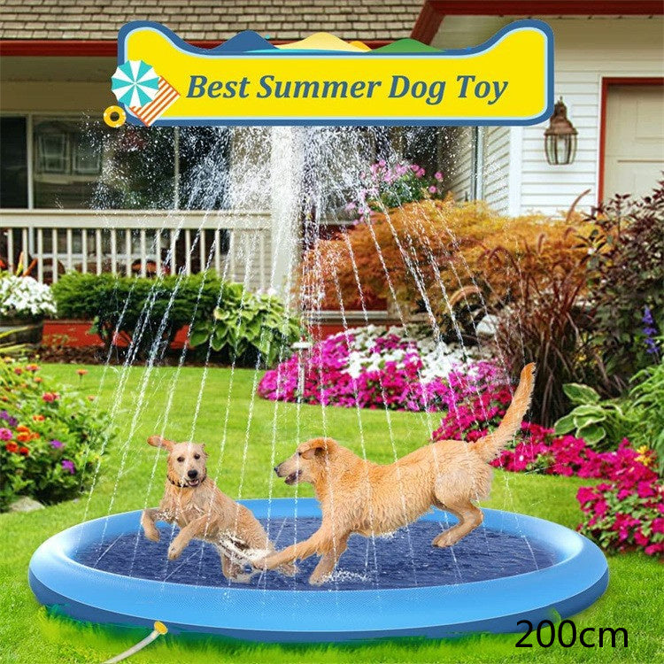 Non-Slip Splash Pad For Kids And Pets Pool Summer Outdoor Water Backyard Fountain