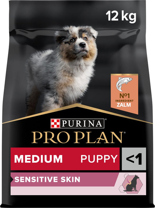 PURINA® PRO PLAN® Sensitive Skin Medium Puppy - Hondenvoer - Zalm - 12 kg