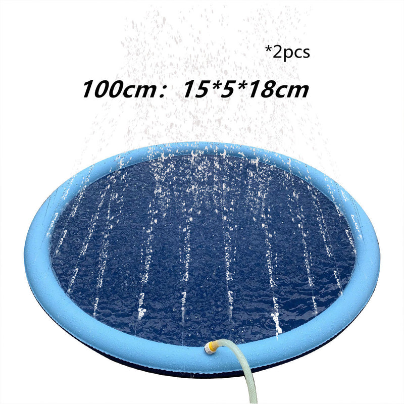Non-Slip Splash Pad For Kids And Pets Pool Summer Outdoor Water Backyard Fountain