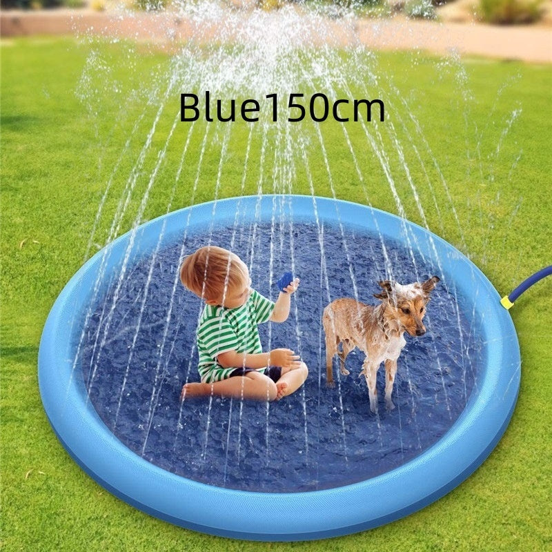 Non-Slip Splash Pad For Kids And Pets Pool Summer Outdoor Water Backyard Fountain