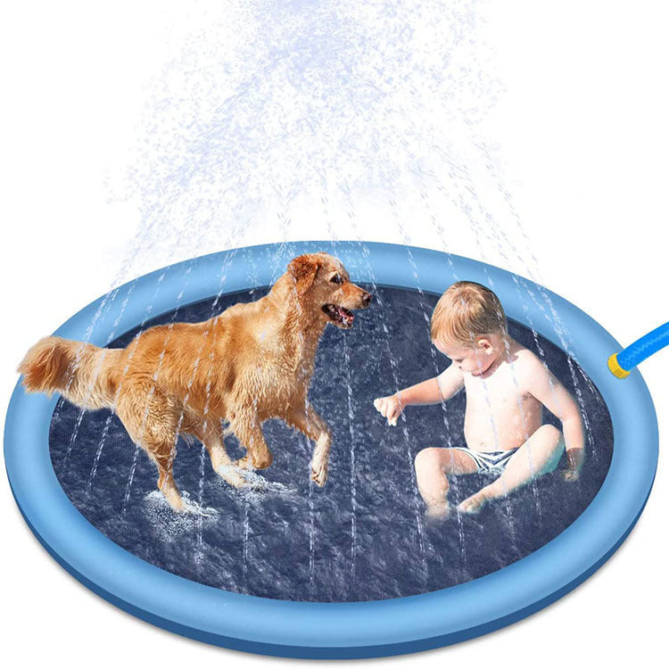 Non-Slip Splash Pad For Kids And Pets Pool Summer Outdoor Water Backyard Fountain