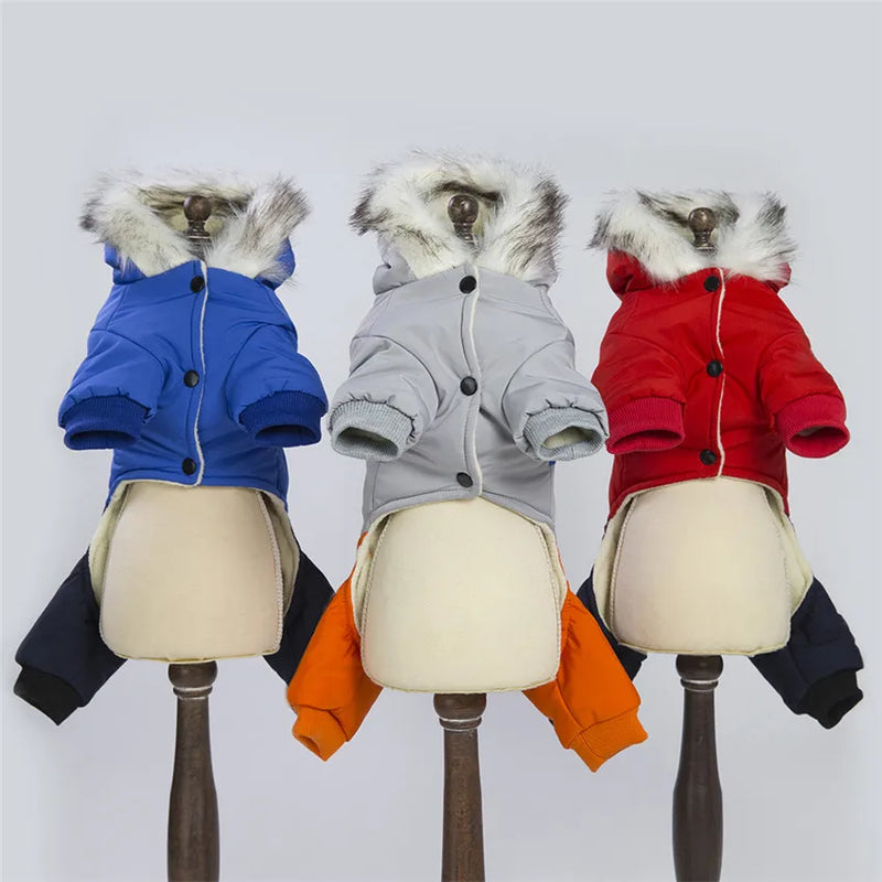 Waterproof Winter Pet Dog Jacket Jumpsuit