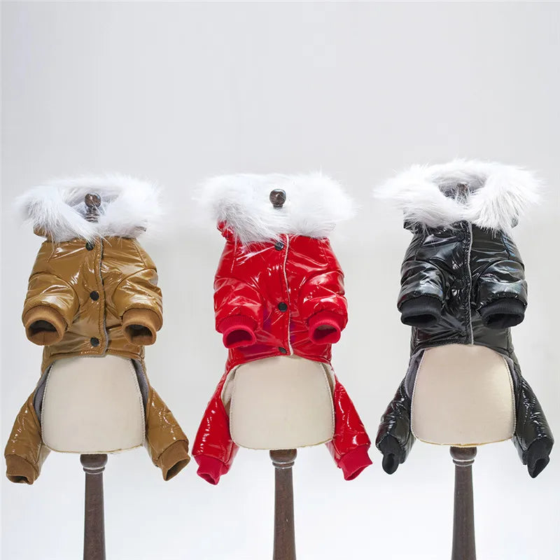 Waterproof Winter Pet Dog Jacket Jumpsuit