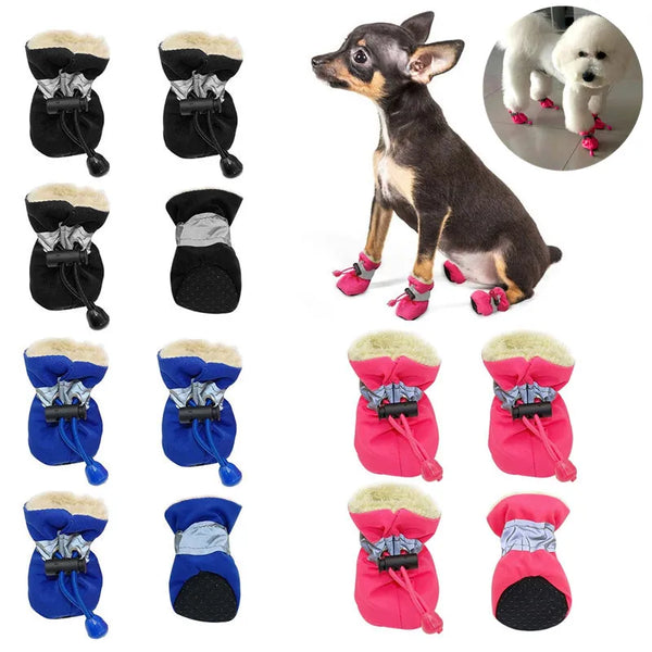 Winter Pet Dog/Cats Shoes Anti-slip