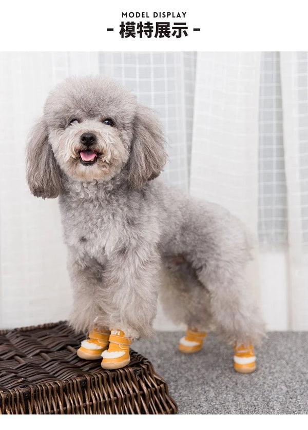 Winter Dog Boots - Non-Slip 4pcs