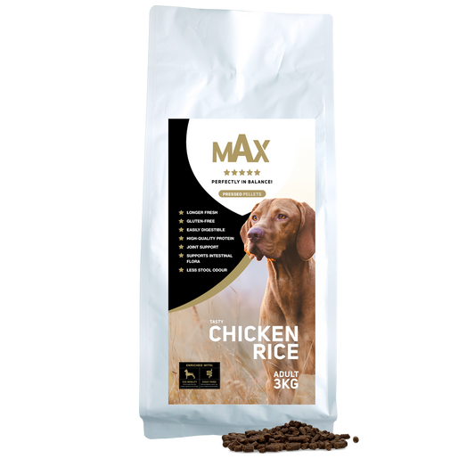 Max Adult Geperste Brokken Kip & Rijst 3 kg