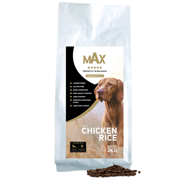 Max Adult Geperste Brokken Kip & Rijst 3 kg