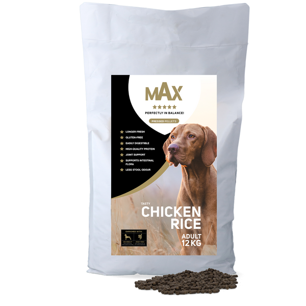 Max Adult Geperste Brokken Kip & Rijst 12 kg