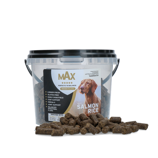 Max Adult Geperste Brokken Zalm & Rijst 400 g