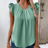 Casual Round Neck Pullover Short Sleeve T-shirt