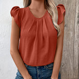 Casual Round Neck Pullover Short Sleeve T-shirt