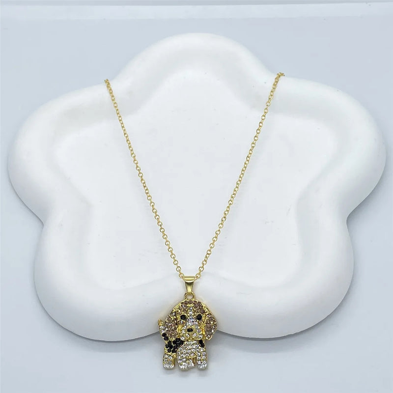 Beagle Pendant Necklace – Elegant Puppy Jewelry Gift