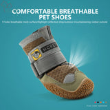 Reflective Waterproof Dog Boots Set, Anti-Slip Footwear