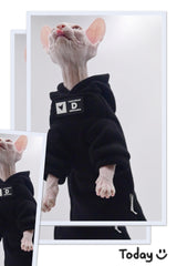 Pink Sphinx Cat Sweater - Warm Autumn/Winter Coat